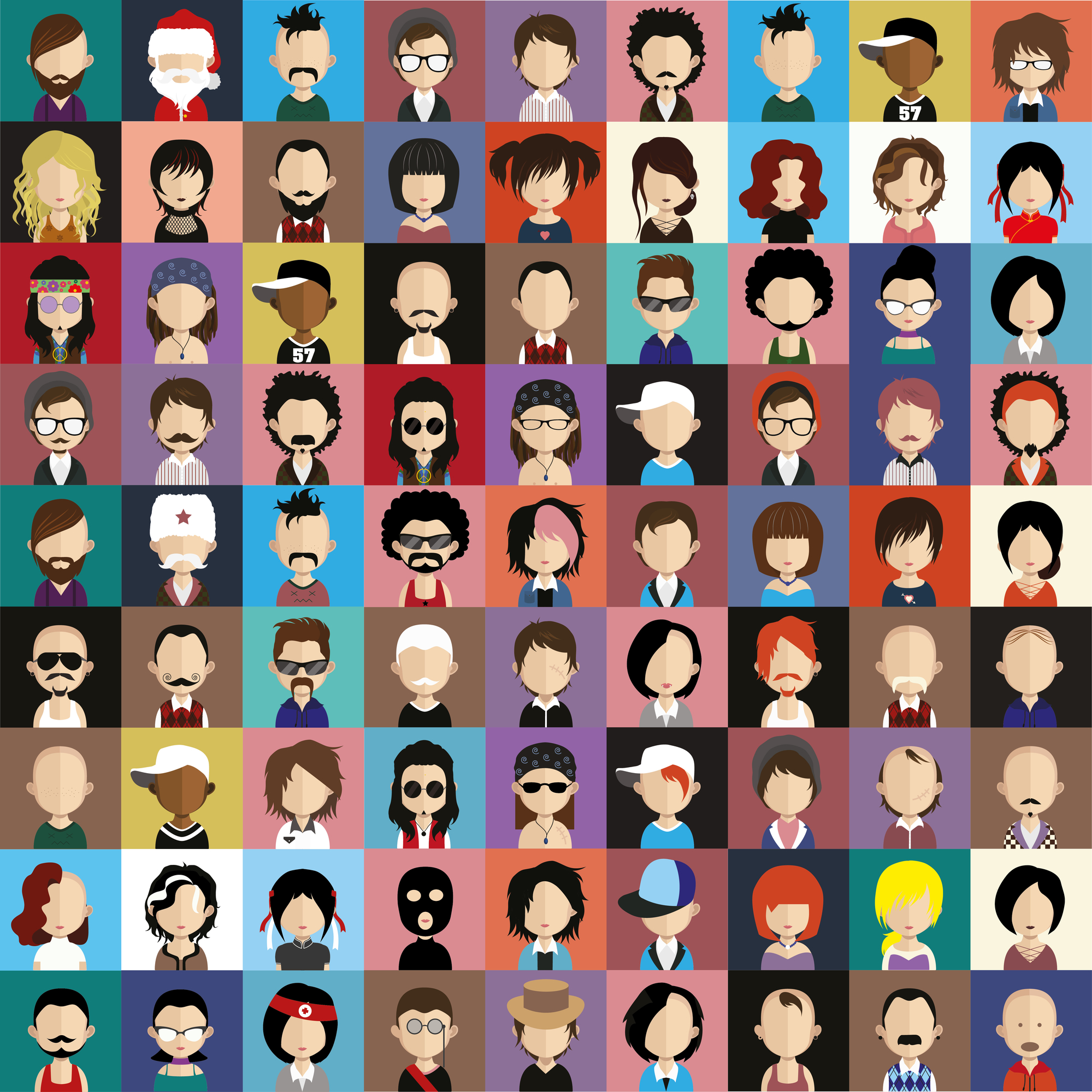 face icons and avatars